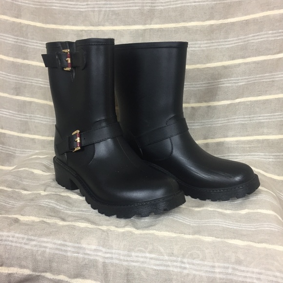 tommy hilfiger buckle rain boot